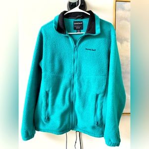 Vintage teal womens polartec mont-bell fleece jacket